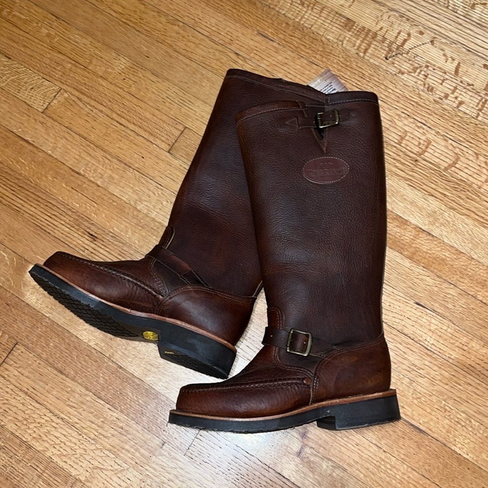 Exclusively King Ranch X Chippewa Brown Leather Boots 8EE